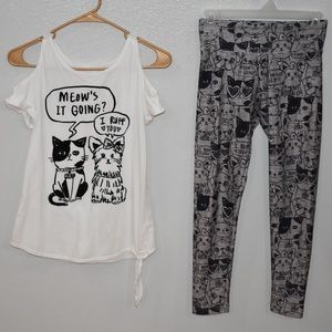 Justice Girls “Pet Conversation” 2 Piece Outfit